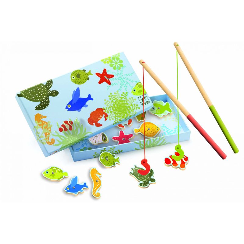 Jucarii, Copii si Bebe - Jucarii si jocuri - Jocuri si puzzle - Jocuri de societate - Joc magnetic de pescuit Fishing tropic, Djeco - Infinity.ro
