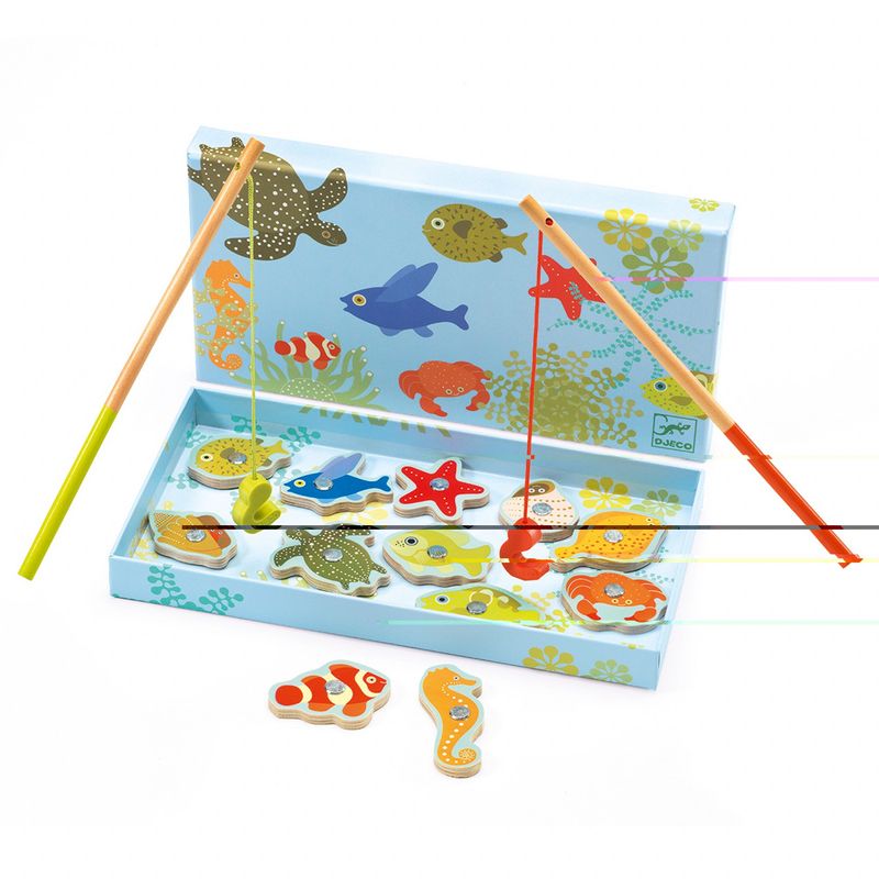 Jucarii, Copii si Bebe - Jucarii si jocuri - Jocuri si puzzle - Jocuri de societate - Joc magnetic de pescuit Fishing tropic, Djeco - Infinity.ro