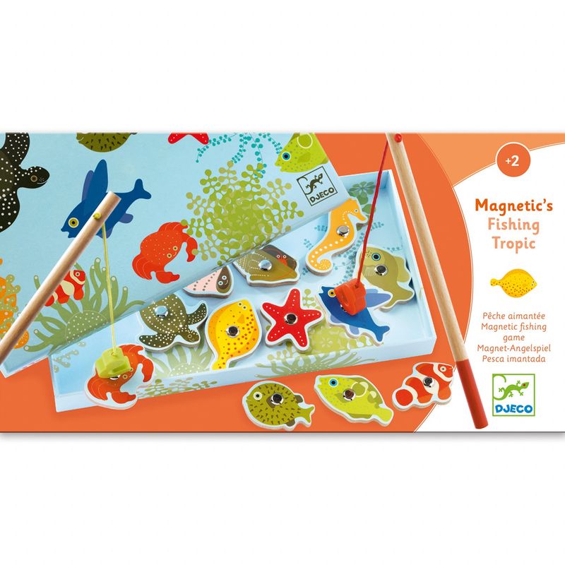 Jucarii, Copii si Bebe - Jucarii si jocuri - Jocuri si puzzle - Jocuri de societate - Joc magnetic de pescuit Fishing tropic, Djeco - Infinity.ro