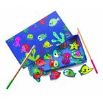 Jucarii, Copii si Bebe - Jucarii si jocuri - Jocuri si puzzle - Jocuri de societate - Joc magnetic de pescuit Fishing colour, Djeco - Infinity.ro