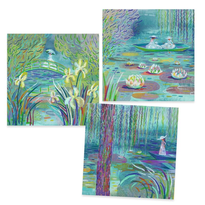 Jucarii, Copii si Bebe - Jucarii si jocuri - Jucarii & jocuri educative - Jocuri si jucarii educative - Atelier creativ Lacul cu nuferi Inspired by Monet, Djeco - Infinity.ro