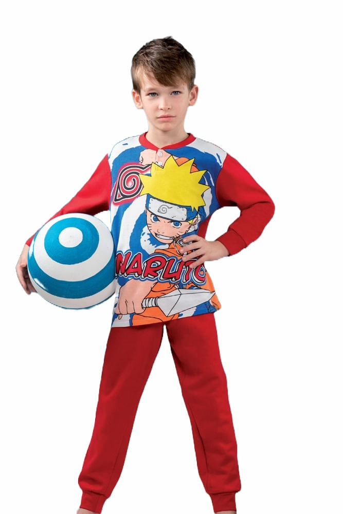 Pijamale copii Naruto NT40M415, 134-140 CM 9-10 ANI, Rosu
