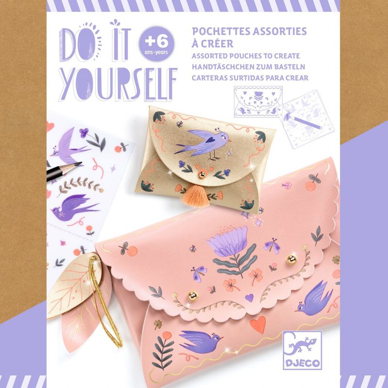 Jucarii, Copii si Bebe - Jucarii si jocuri - Jucarii & jocuri educative - Jocuri si jucarii educative - Joc creativ DIY Poseta si portmoneu, Djeco - Infinity.ro