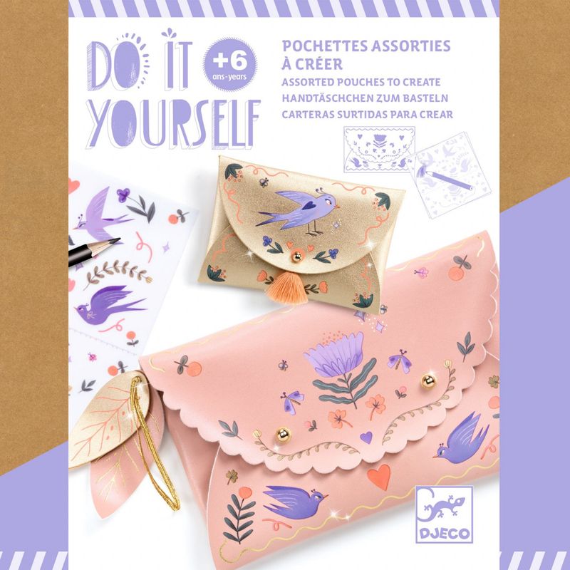 Jucarii, Copii si Bebe - Jucarii si jocuri - Jucarii & jocuri educative - Jocuri si jucarii educative - Joc creativ DIY Poseta si portmoneu, Djeco - Infinity.ro
