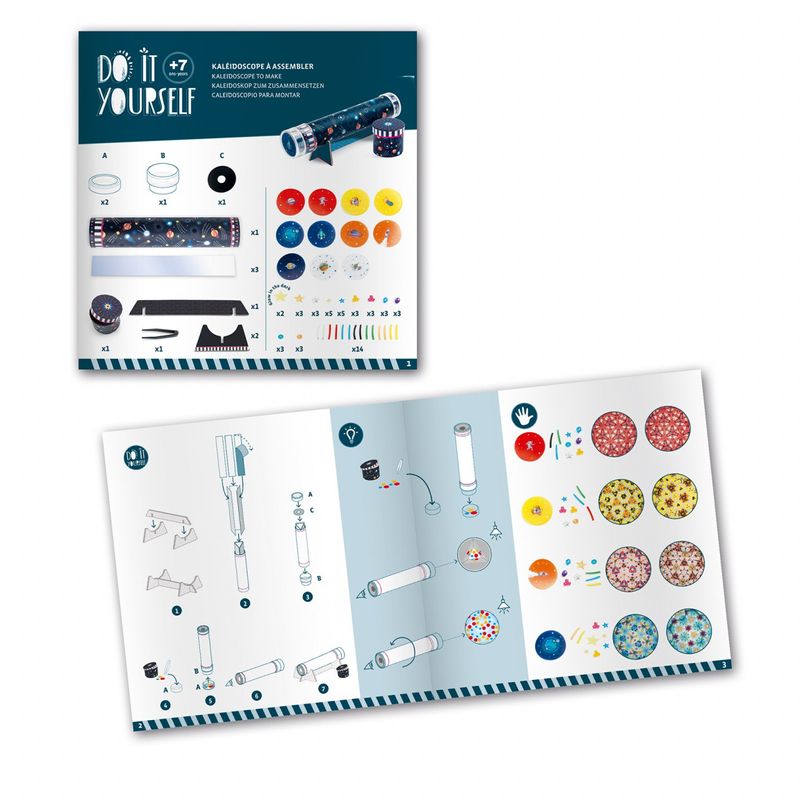 Jucarii, Copii si Bebe - Jucarii si jocuri - Jucarii & jocuri educative - Jocuri si jucarii educative - Joc creativ DIY Caleidoscop Imersiune in spatiu, Djeco - Infinity.ro