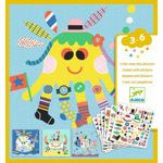 Jucarii, Copii si Bebe - Jucarii si jocuri - Jucarii & jocuri educative - Jocuri si jucarii educative - Joc creativ colaje Creaturi marine, Djeco - Infinity.ro