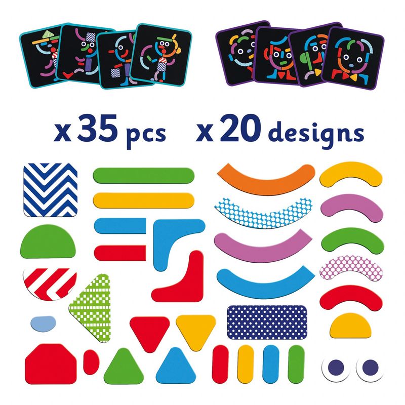 Jucarii, Copii si Bebe - Jucarii si jocuri - Jucarii & jocuri educative - Jocuri si jucarii educative - Joc cu magneti Geobonhomme, Djeco - Infinity.ro