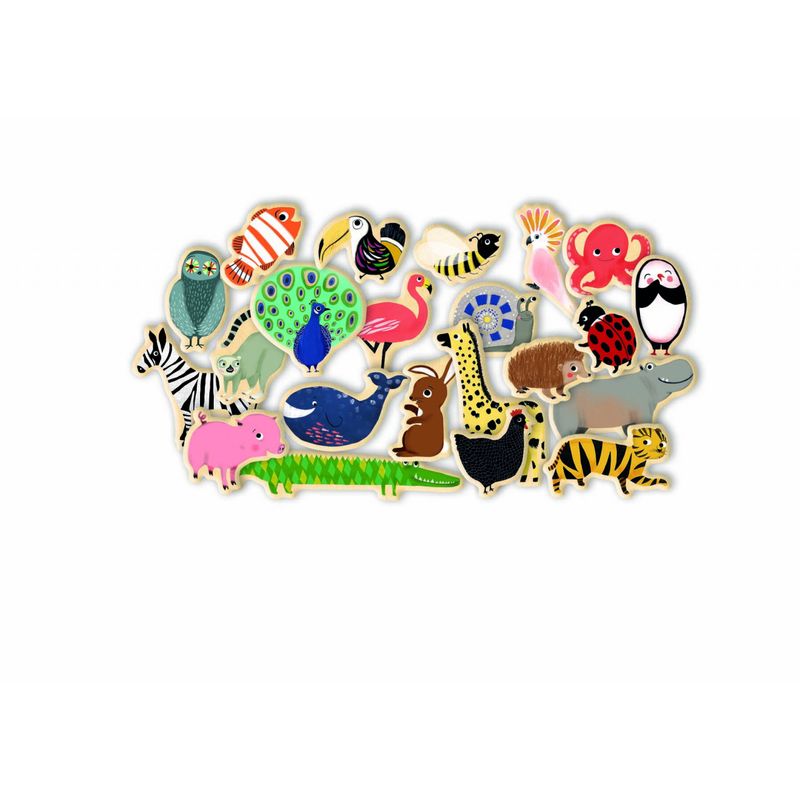 Jucarii, Copii si Bebe - Jucarii si jocuri - Jucarii & jocuri educative - Jocuri si jucarii educative - Joc cu magneti Animale din intreaga lume, Djeco - Infinity.ro