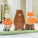 Jucarii, Copii si Bebe - Jucarii si jocuri - Jucarii & jocuri educative - Jocuri si jucarii educative - Jucarie din lemn de stivuit cu animalele padurii, Orange Tree Toys - Infinity.ro