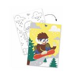 Jucarii, Copii si Bebe - Jucarii si jocuri - Jucarii & jocuri educative - Jocuri si jucarii educative - Atelier creativ cu nisip Sporturi cu placa, Djeco - Infinity.ro