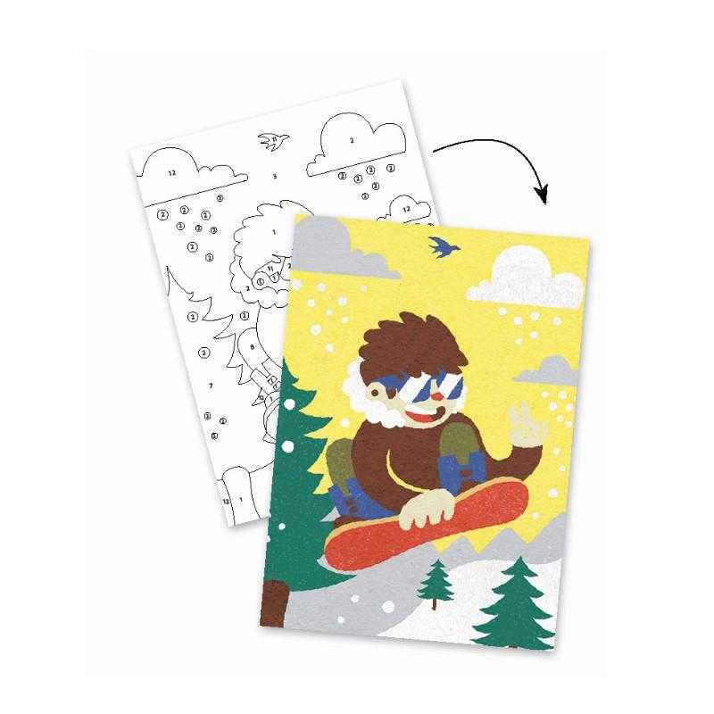 Jucarii, Copii si Bebe - Jucarii si jocuri - Jucarii & jocuri educative - Jocuri si jucarii educative - Atelier creativ cu nisip Sporturi cu placa, Djeco - Infinity.ro