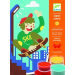 Jucarii, Copii si Bebe - Jucarii si jocuri - Jucarii & jocuri educative - Jocuri si jucarii educative - Atelier creativ cu nisip Sporturi cu placa, Djeco - Infinity.ro