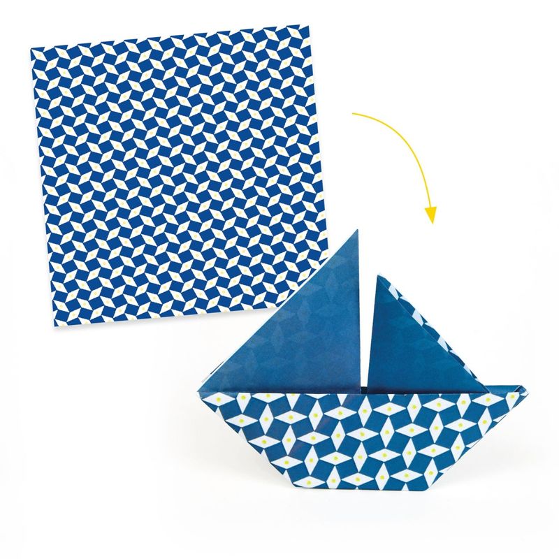 Jucarii, Copii si Bebe - Jucarii si jocuri - Jucarii & jocuri educative - Jocuri si jucarii educative - Joc creativ Foi de origami Natsu, Djeco - Infinity.ro