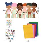 Jucarii, Copii si Bebe - Jucarii si jocuri - Jucarii & jocuri educative - Jocuri si jucarii educative - Joc creativ Imbraca si accesorizeaza personaje, Djeco - Infinity.ro