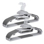 Casa si Gradina - Mobilier - Organizare si depozitare - Umerase si valeti - Set 20 umerase, antialunecare, gri, Vivo, TK0112 - Infinity.ro