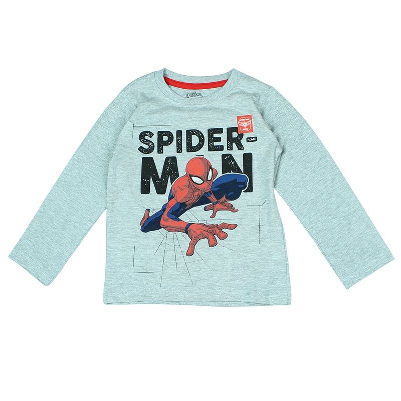 Fashion, accesorii si bijuterii - Copii - Lenjerie si pijamale copii - Pijamale copii - Pijamale lungi Spiderman, model 1219,Gri/Rosu, 128 cm, 8 ani - Infinity.ro