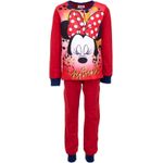 Fashion, accesorii si bijuterii/Copii/Lenjerie si pijamale copii/Pijamale copii - Pijamale lungi Minnie Mouse HS7168, 128 CM 8 ani, Rosu - Infinity.ro