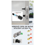 Casa si Gradina - Constructii - Feronerie si accesorii - Broaste si yale - Butuc de yala inteligent de tip incuietoare cilindrica smart lock, amprenta, aplicatie mobila, cheie mecanica, crome - Infinity.ro