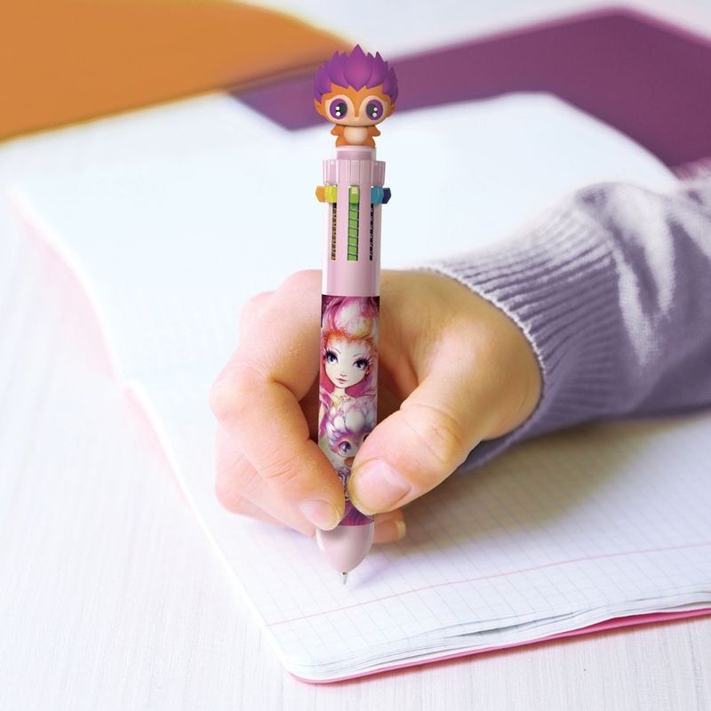 Carti si Birotica - Birotica - Instrumente de scris - Pixuri si stilouri - Pix cu bila, cu 10 culori, personaj Paloma - Nebulous Stars - Infinity.ro