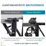 TV, Audio-Video si Foto - Audio profesionale - Stative - Stativ Microfon profesional Boom Arm Stand CR-G® ZEA24, Reglare Multi-unghi 360°, greutate suportata 2kg, Negru - Infinity.ro