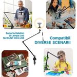 TV, Audio-Video si Foto - Audio profesionale - Stative - Stativ Microfon profesional Boom Arm Stand CR-G® ZEA24, Reglare Multi-unghi 360°, greutate suportata 2kg, Negru - Infinity.ro