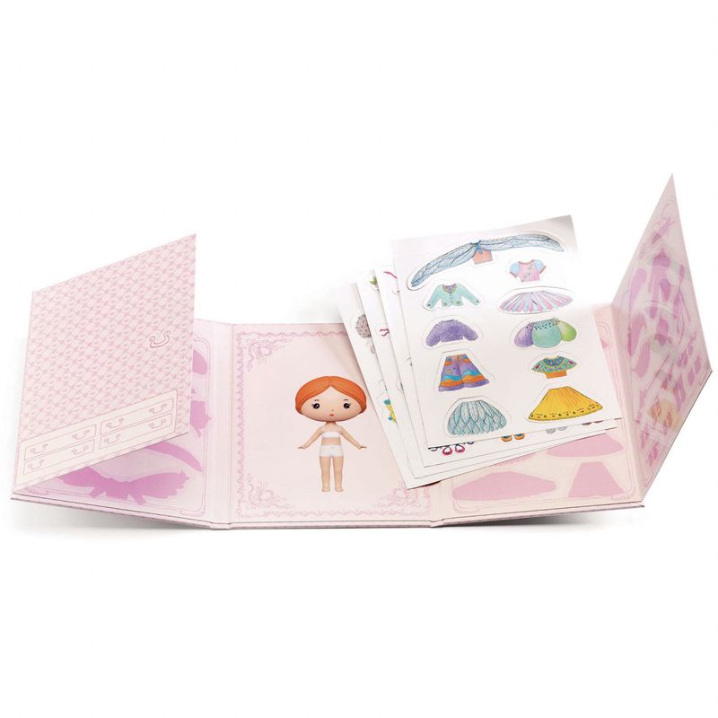 Carti si Birotica - Rechizite - Abtibilduri - Set cu abtibilduri repozitionabile Miss Lilyruby, Djeco - Infinity.ro