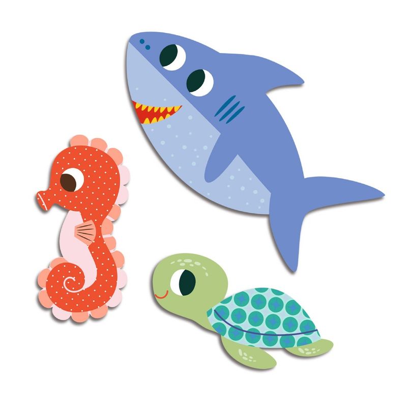 Carti si Birotica - Rechizite - Abtibilduri - Primele abtibilduri Fauna marina, Djeco - Infinity.ro