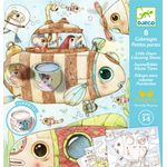 Carti si Birotica - Carti - Carti pentru copii - Carti de colorat - Planse de colorat cu surprize Calatoria lui Malo, Djeco - Infinity.ro