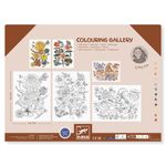 Carti si Birotica - Carti - Carti pentru copii - Carti de colorat - Mapa cu 3 postere de colorat Natura, Djeco - Infinity.ro