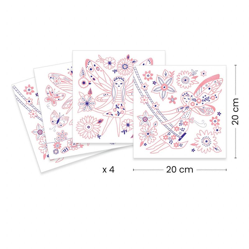 Jucarii, Copii si Bebe - Jucarii si jocuri - Jucarii & jocuri educative - Seturi pictura si desen - Planse de colorat Fapturi inaripate, Djeco - Infinity.ro