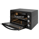 Electronice si Electrocasnice - Aragazuri, cuptoare si hote - Cuptoare - Cuptoare electrice - Cuptor electric Zilan ZLN2433, 2000W, 65L, Geam dublu, Timer, Termostat, 3 trepte putere, interior emailat, Negru - Infinity.ro