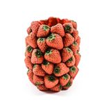 Casa si Gradina - Decoratiuni - Obiecte decorative - Accesorii decorative - Ghiveci capsuni, beton, Rosu, 20x20x23 cm - Infinity.ro