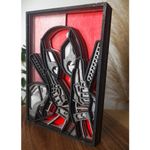 Casa si Gradina - Decoratiuni - Tablouri - Tablou din Lemn – Deadpool 3D, 6 Straturi - Infinity.ro