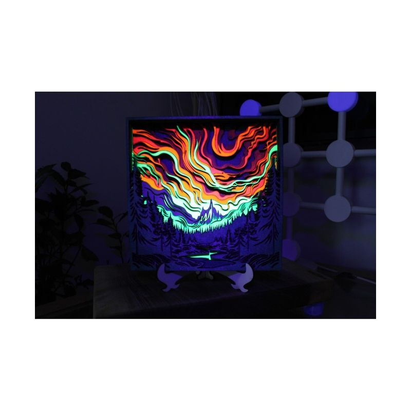 Casa si Gradina - Decoratiuni - Tablouri - Tablou „Aurora de Foc” – Magia Cerului Nocturn - Infinity.ro