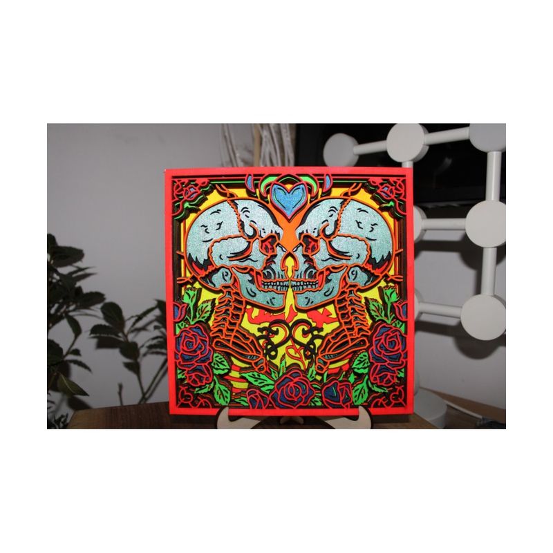 Casa si Gradina - Decoratiuni - Tablouri - Tablou „Eternal Love” – Arta Luminoasa in Lemn - Infinity.ro