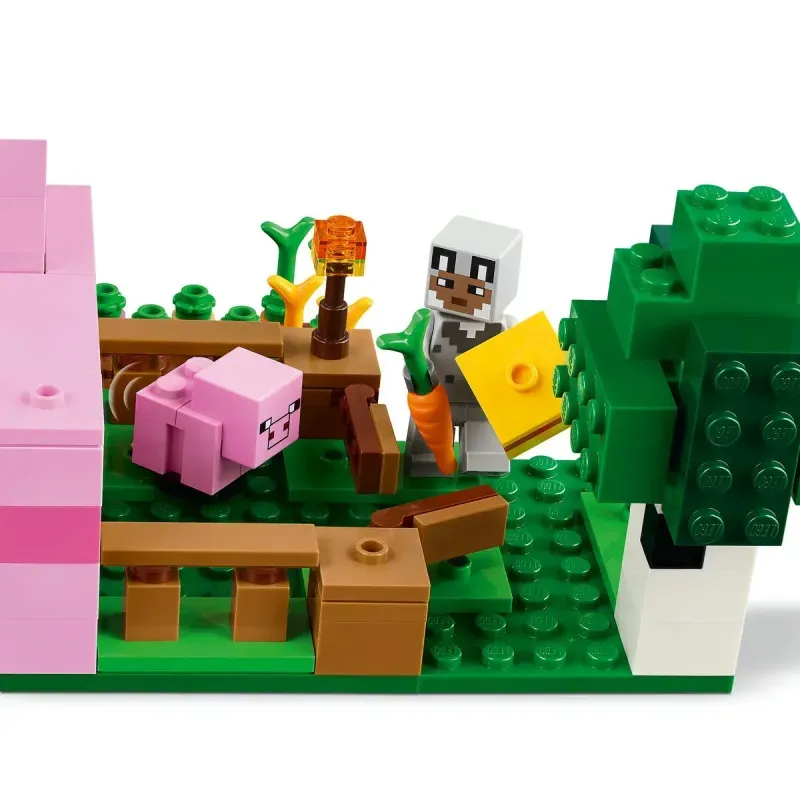 Jucarii, Copii si Bebe - Jucarii si jocuri - Seturi de constructie si cuburi - Seturi de constructie - Lego minecraft casa-purcelus 21268 - Infinity.ro