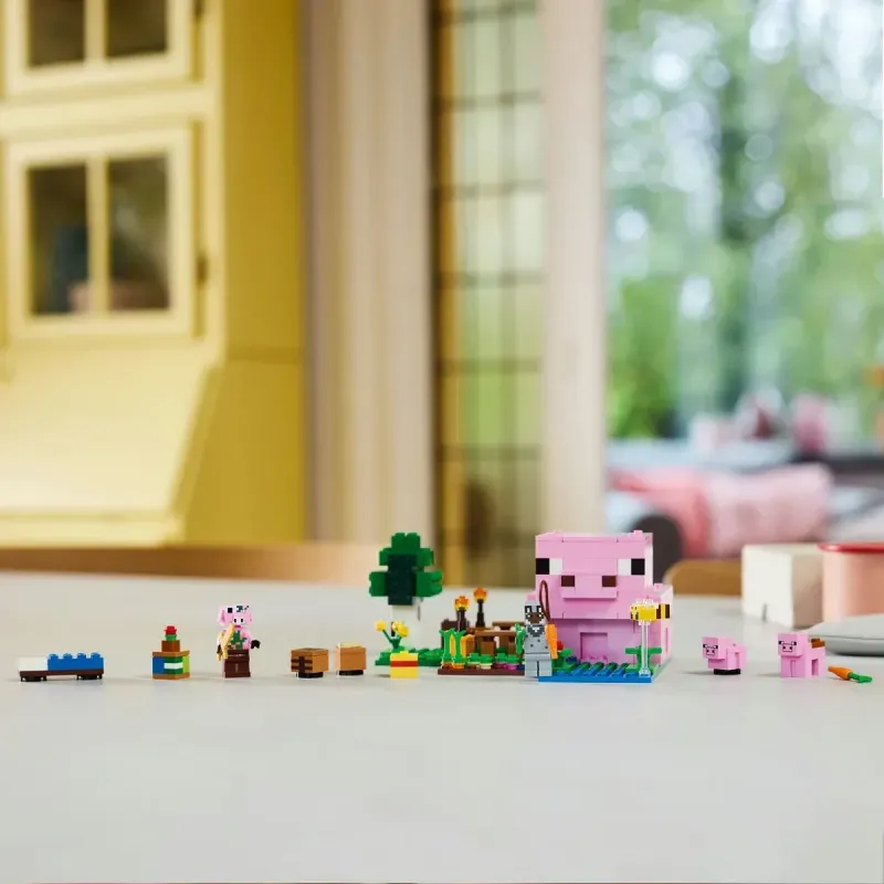 Jucarii, Copii si Bebe - Jucarii si jocuri - Seturi de constructie si cuburi - Seturi de constructie - Lego minecraft casa-purcelus 21268 - Infinity.ro