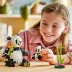 Jucarii, Copii si Bebe - Jucarii si jocuri - Seturi de constructie si cuburi - Seturi de constructie - Lego creator animale salbatice: familia de ursi panda 31165 - Infinity.ro