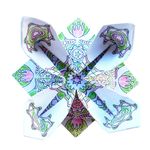 Jucarii, Copii si Bebe - Jucarii si jocuri - Jucarii & jocuri educative - Seturi de artizanat - Origami Mandala de colorat, Fridolin - Infinity.ro