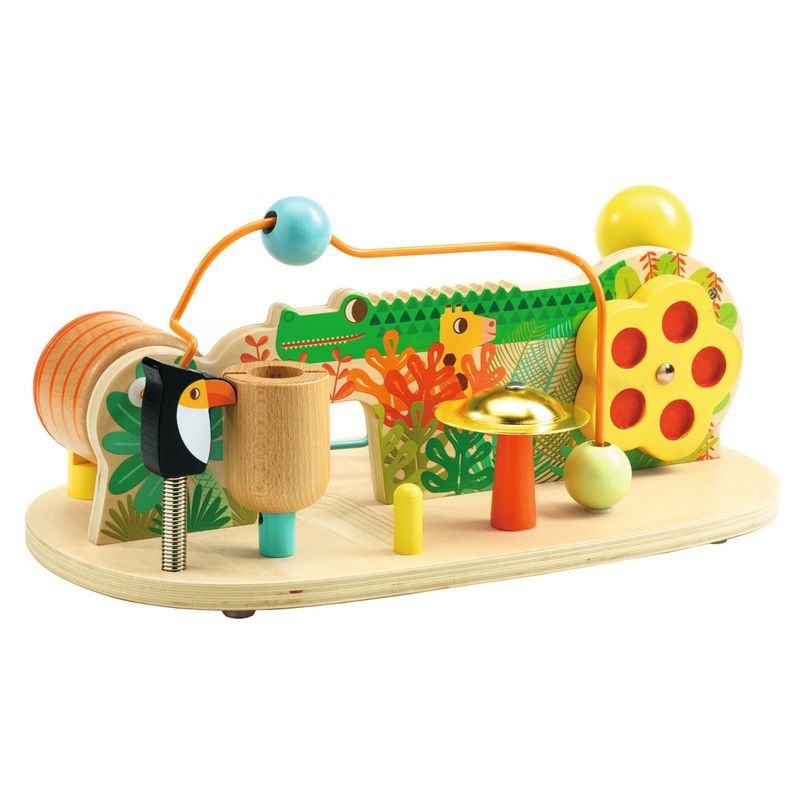 Jucarii, Copii si Bebe - Jucarii si jocuri - Jucarii bebelusi - Jucarii interactive bebelusi - Centru de activitati cu multi sunete, Djeco - Infinity.ro