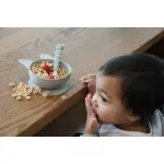 Jucarii, Copii si Bebe - Hrana si alaptare - Scaune de masa bebe - Set 2 castronele cu ventuza silicon melii model bulldog - Infinity.ro