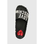 Fashion, accesorii si bijuterii - Femei - Incaltaminte femei - Slapi si papuci femei - Slapi dama Love Moschino ja28112g0gi17000, 38 EU, Negru/Alb - Infinity.ro