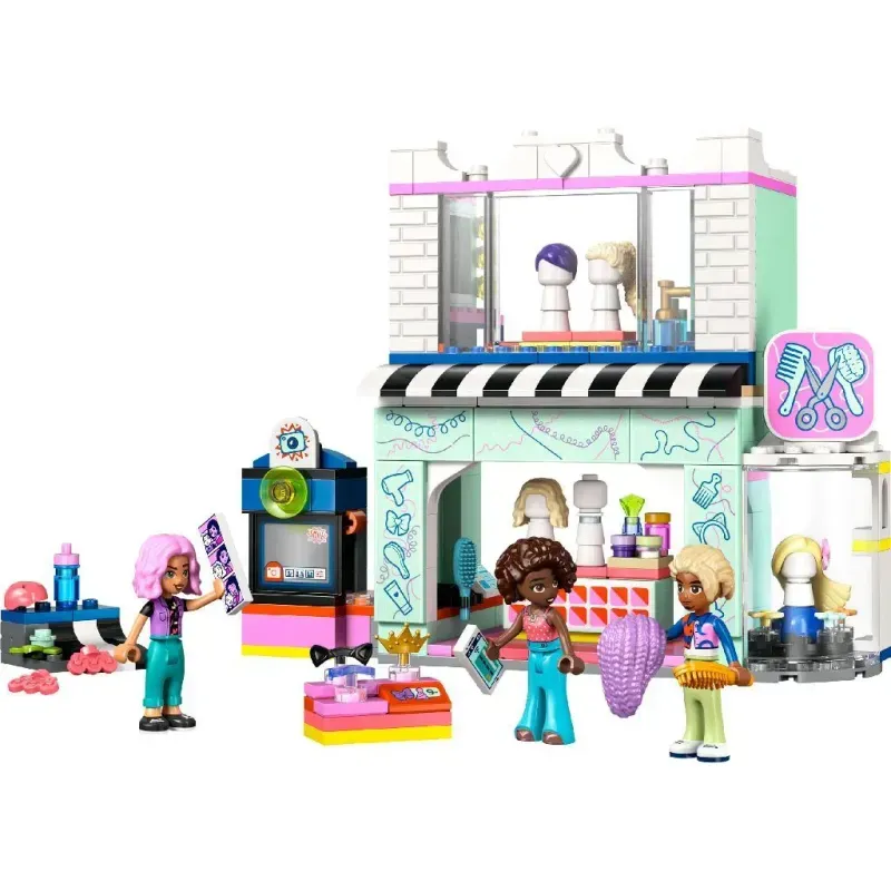 Jucarii, Copii si Bebe - Jucarii si jocuri - Seturi de constructie si cuburi - Seturi de constructie - Lego friends salon de coafura si magazin de accesorii 42662 - Infinity.ro
