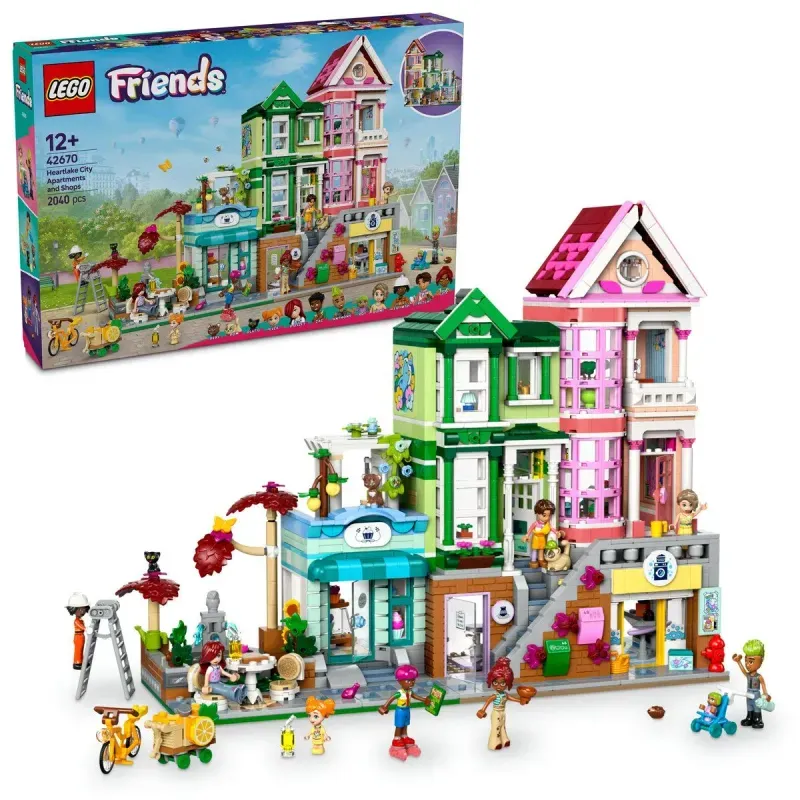 Jucarii, Copii si Bebe - Jucarii si jocuri - Seturi de constructie si cuburi - Seturi de constructie - Lego friends apartamente si magazine in orasul heartlake 42670 - Infinity.ro
