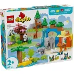 Jucarii, Copii si Bebe - Jucarii si jocuri - Seturi de constructie si cuburi - Seturi de constructie - Lego duplo familii de animale salbatice 3 in 1 10446 - Infinity.ro