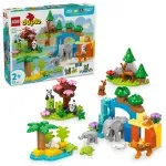 Jucarii, Copii si Bebe - Jucarii si jocuri - Seturi de constructie si cuburi - Seturi de constructie - Lego duplo familii de animale salbatice 3 in 1 10446 - Infinity.ro