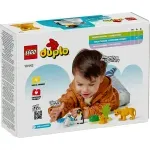 Jucarii, Copii si Bebe - Jucarii si jocuri - Seturi de constructie si cuburi - Seturi de constructie - Lego duplo familii de animale salbatice: pinguini si lei 10442 - Infinity.ro