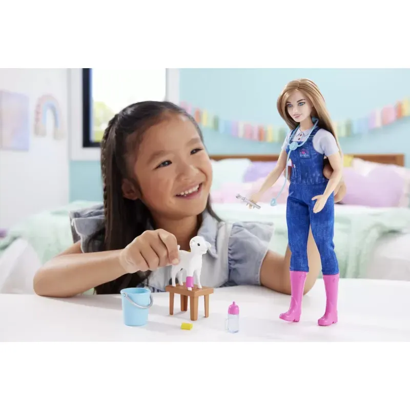 Jucarii, Copii si Bebe - Jucarii si jocuri - Papusi si accesorii - Papusi - Barbie papusa barbie you can be medic veterinar - Infinity.ro