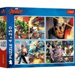 Jucarii, Copii si Bebe - Jucarii si jocuri - Jocuri si puzzle - Puzzle - Puzzle trefl 4x250 avengers marvel zile eroice - Infinity.ro