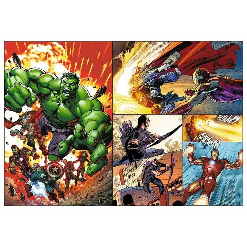 Jucarii, Copii si Bebe - Jucarii si jocuri - Jocuri si puzzle - Puzzle - Puzzle trefl 4x250 avengers marvel zile eroice - Infinity.ro